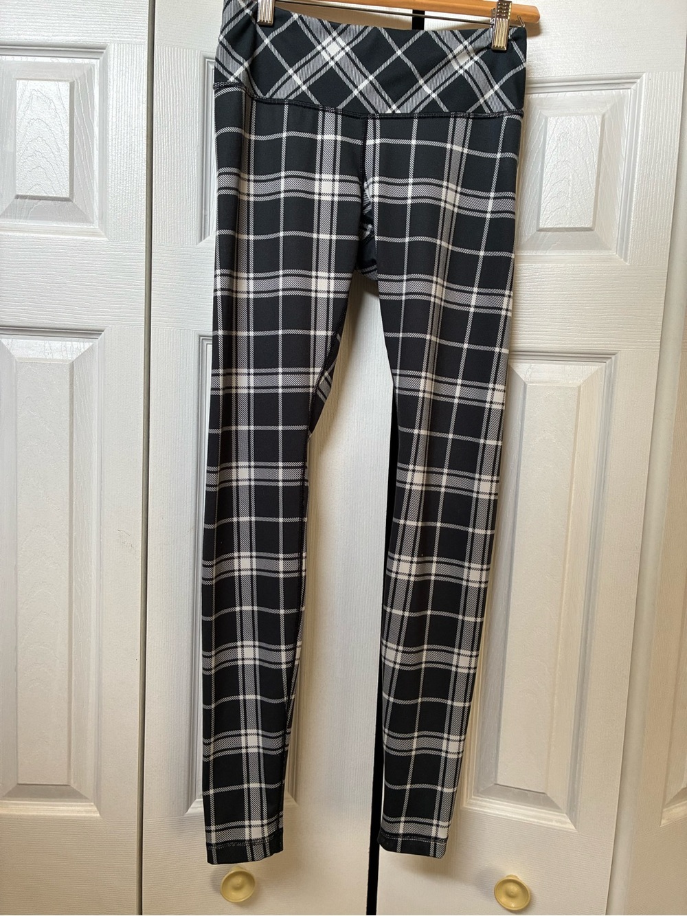 lululemon athletica Black & White Plaid High-Rise Leggings
